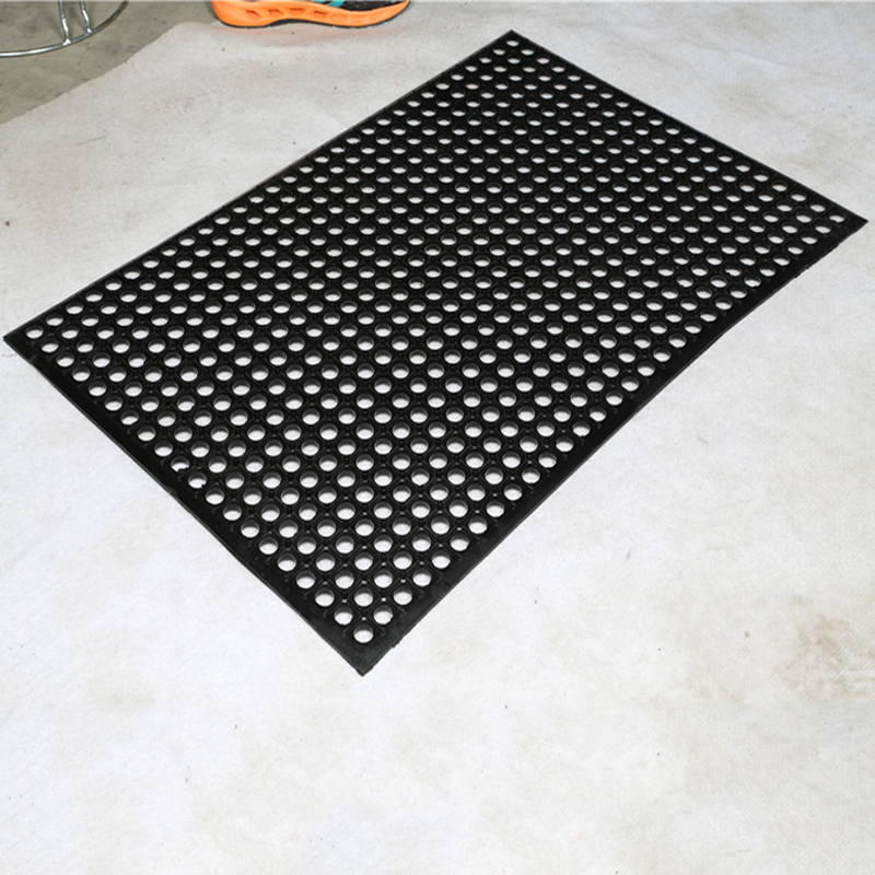ยางธรรมชาติ antislip แผ่นยางระบายน้ำสำหรับห้องครัว