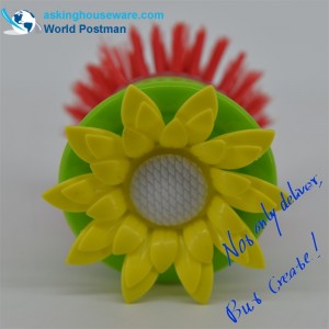 AKDB002 ขนาดเล็กที่มีประโยชน์รูปดอกไม้ครัวทำความสะอาดแปรงจาน