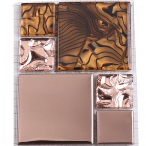 กระเบื้อง mozaik แก้วคลาสสิกสำหรับตกแต่งบ้านและโรงแรม