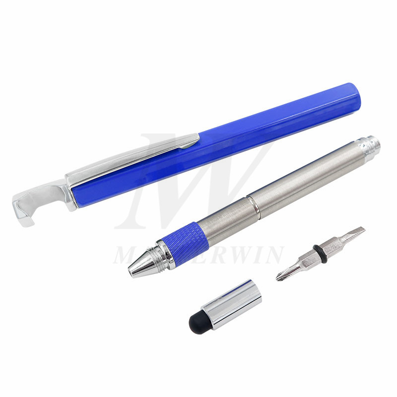 ปากกามัลติฟังก์ชั่น 5 in 1 พร้อมปากกา Stylus / ที่วางโทรศัพท์ / ที่เปิด / ไขควง