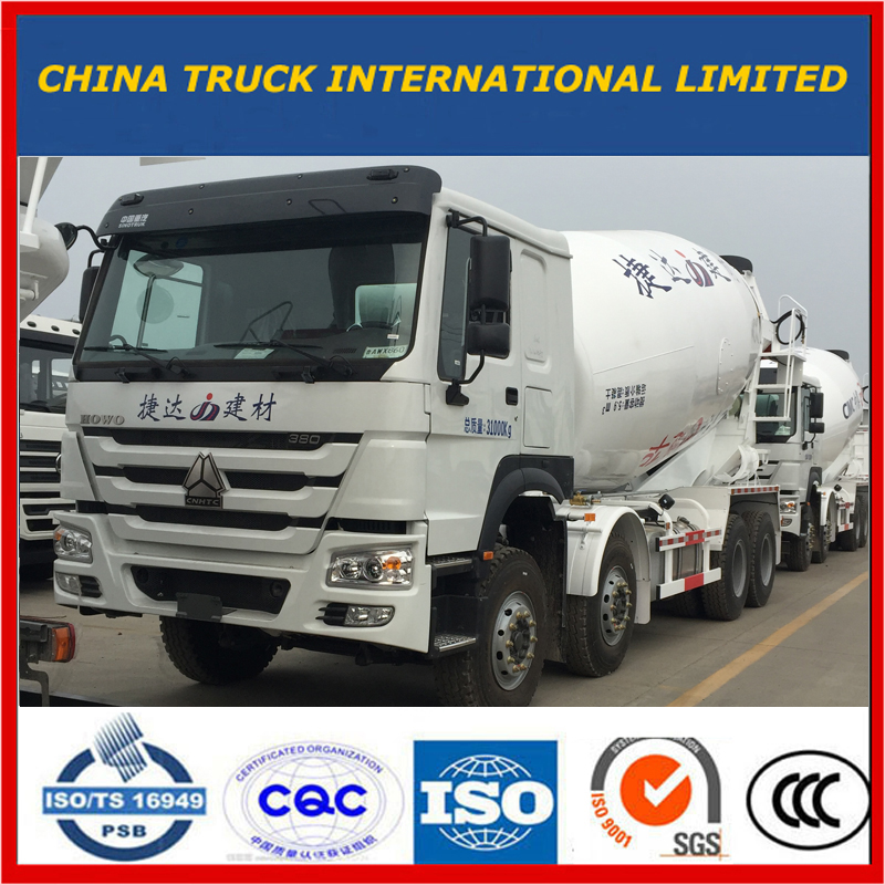 Heavy Duty HOWO 6 * 4 8m3 ซีเมนต์ดีเซลรถโม่ผสมคอนกรีต