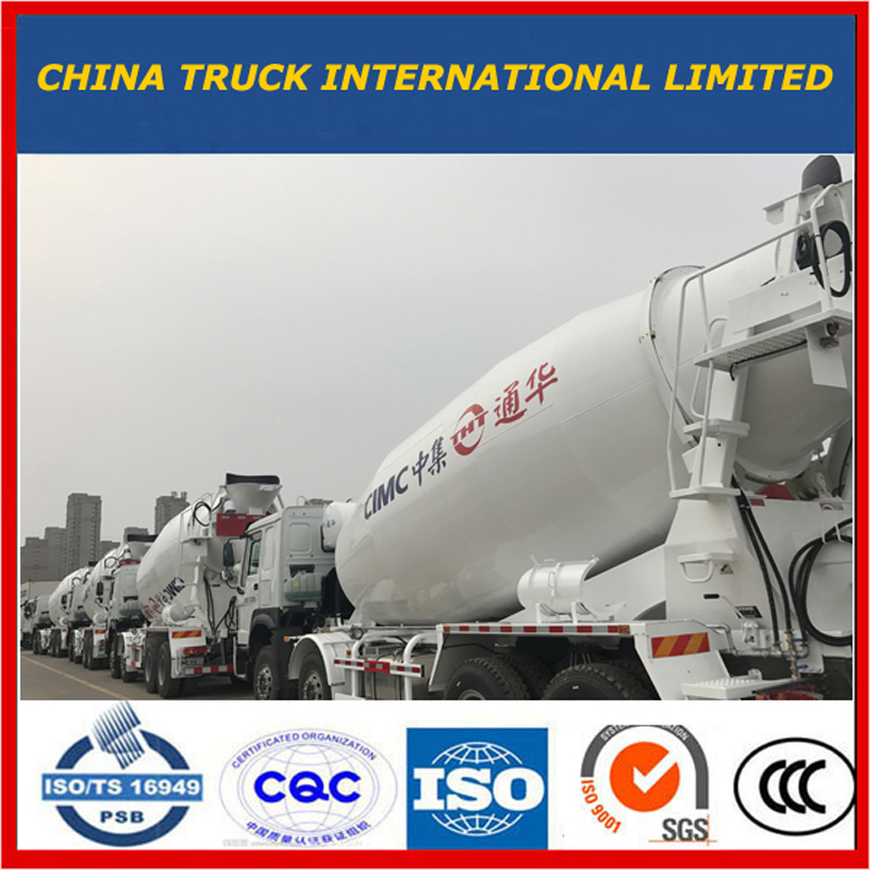 Heavy Duty HOWO 6 * 4 8m3 ซีเมนต์ดีเซลรถโม่ผสมคอนกรีต