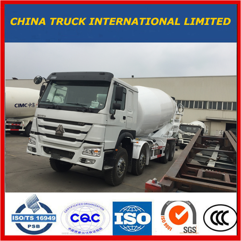 Sinotruk HOWO 6X4 8X4 380hp รถผสมคอนกรีต / ซีเมนต์