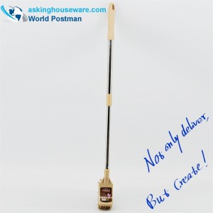 AK91001 Akbrand ห้องน้ำแปรงยืดหยุ่นท่อสแตนเลสหัวแปรงสี่เหลี่ยม