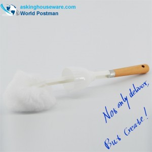 แปรงทำความสะอาดห้องน้ำ Akbrand นุ่มแปรงชายหาดจัดการกับอุปกรณ์ชามแห้ง