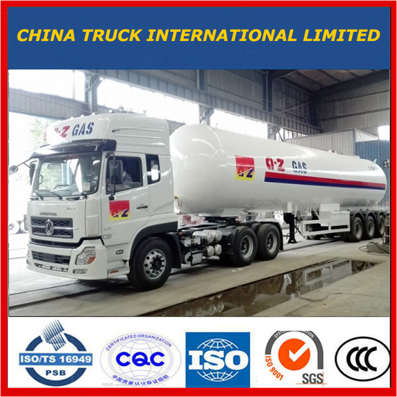 60000 ลิตร Tri-Axle โพรเพน LPG รถบรรทุกขนส่งก๊าซกึ่งรถพ่วงรถพ่วงถังแก๊สรถพ่วงโพรเพน LPG รถพ่วงบรรทุกรถพ่วงรถพ่วง LPG รถพ่วงถังก๊าซอัด