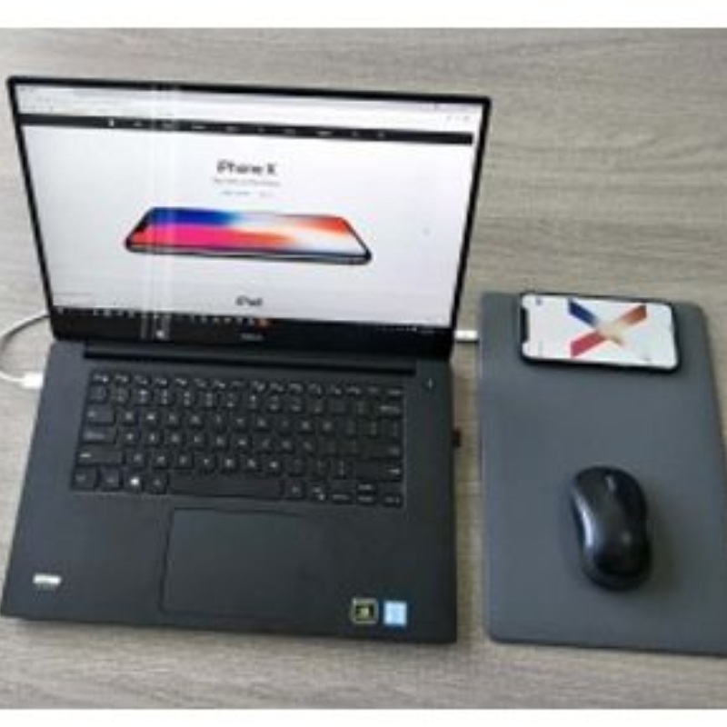 แผ่นรองเม้าส์ชาร์จเร็วไร้สาย 10W สำหรับ iPhone XS, iPhone XR, Samsung และสมาร์ทโฟนอื่น