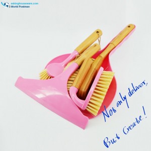 ชุดแปรงล้างทำความสะอาดไผ่ Akbrand ในครัวเรือน 4in1