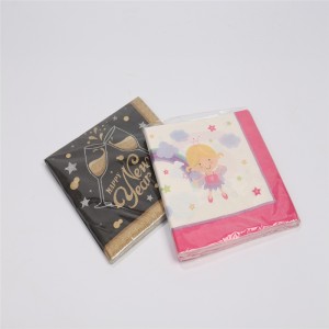 โรงงานซัพพลายจริง Eood เป็นมิตรกับสิ่งแวดล้อมชายแดนออกแบบลายดอกไม้ที่มีคุณภาพดีเนื้อเยื่อกระดาษเช็ดปาก