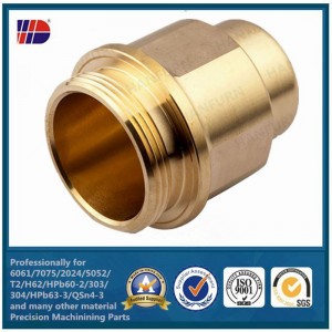 เครื่องจักรกลที่กำหนดเอง CNC หันกัดชิ้นส่วนโลหะทองเหลือง