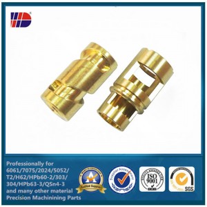 เครื่องจักรกลที่กำหนดเอง CNC หันกัดชิ้นส่วนโลหะทองเหลือง
