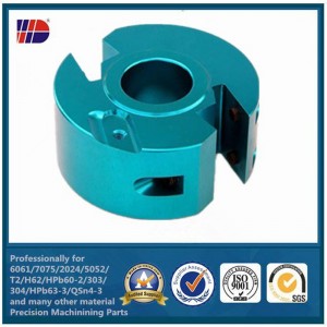 บริการงานกลึงความแม่นยำชิ้นส่วนอลูมิเนียมสีอะโนไดซ์