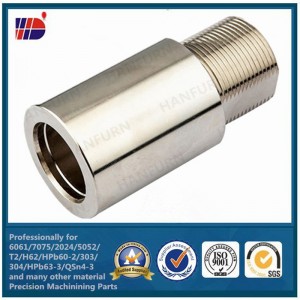 เครื่องจักรความแม่นยำ cnc กลึงอลูมิเนียมสแตนเลสชิ้นส่วน