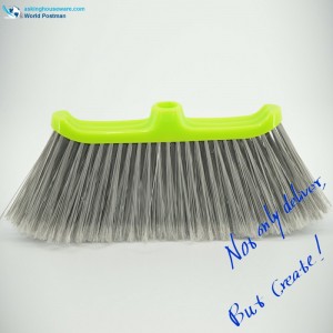 หัวไม้กวาดพลาสติก Akbrand พร้อมกรีนบอร์ดและขนแปรงสีเทา