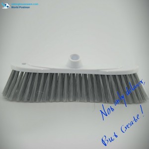 Akbrand พลาสติก Push Brush Push หัวไม้กวาดที่มีเฉียงแปรงรูปร่างกระสวยคณะกรรมการ