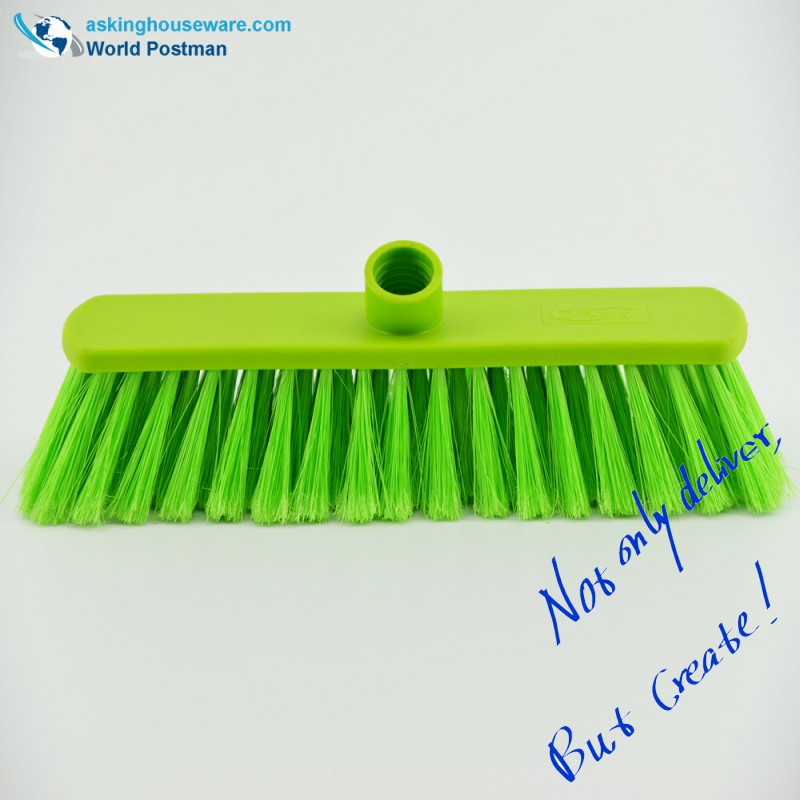Akbrand พลาสติก Push Brush Push หัวไม้กวาดด้วยด้ายเอียงเรียบง่ายกระดานแปรงกว้าง
