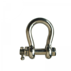 เหล็กกล้าไร้สนิม 304 เหล็กกล้าไร้สนิม D กุญแจมือ 4MM Bow Shackle