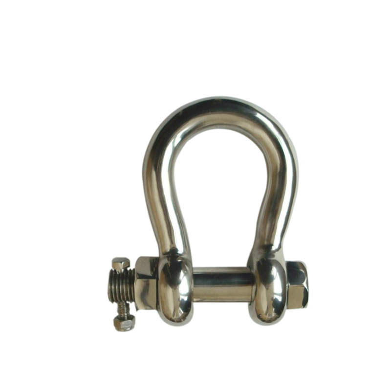 เหล็กกล้าไร้สนิม 304 เหล็กกล้าไร้สนิม D กุญแจมือ 4MM Bow Shackle