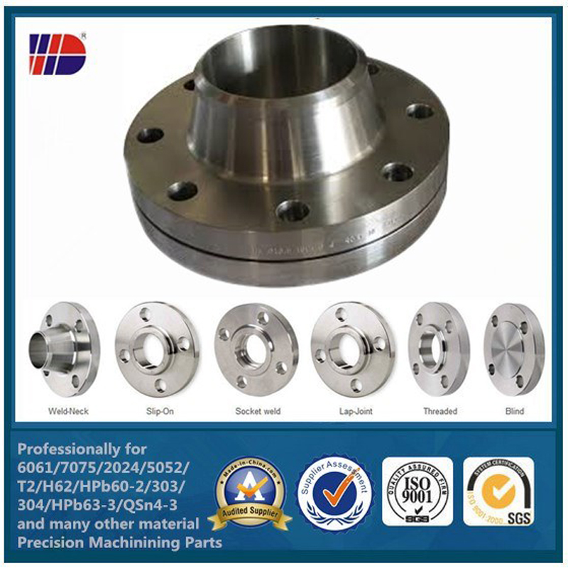 หน้าแปลนสแตนเลส cnc กลึงชิ้นส่วนเครื่องจักรกัด