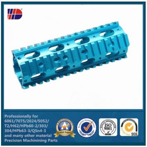 OEM Anodized อลูมิเนียม 6061 7075 ความแม่นยำ CNC Machining อะไหล่ด้วยสี anodize