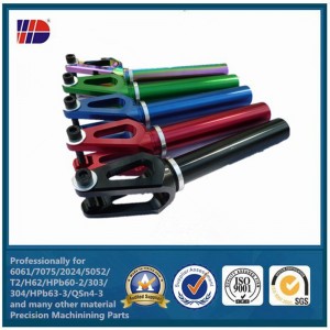 ผู้ผลิต CNC กลึงและกัดอลูมิเนียมอะไหล่ด้วยสี anodize