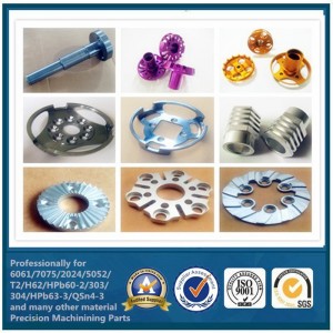 ชิ้นส่วนอะไหล่เครื่องจักรกลซีเอ็นซีอลูมิเนียมที่มีความแม่นยำ