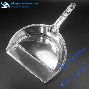 Akbrand ครึ่งวงกลมที่โกยผงแปรงไม้กวาดพร้อมด้ามยาวสีเงินเคลือบ