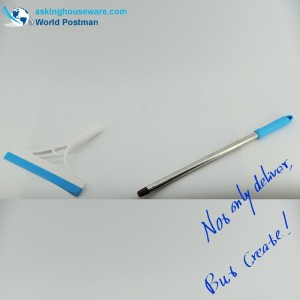 Akbrand 66 ซม. ด้ามไม้กวาดหุ้มยางยาวหน้าต่างพร้อมท่อสแตนเลส