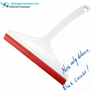 Akbrand Simple Window Squeegee ที่มีสาย PVC ถอดออกได้บน Squeegee Head