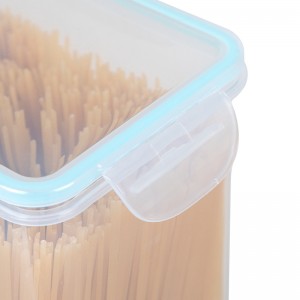 ใส 2.6L ภาชนะบรรจุอาหารพลาสติกที่มีฝาปิดสุญญากาศ