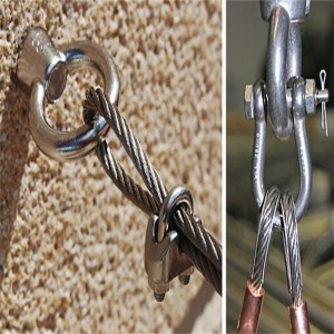 สายฟ้าตาเมตริกด้ายชุบสังกะสี DIN580