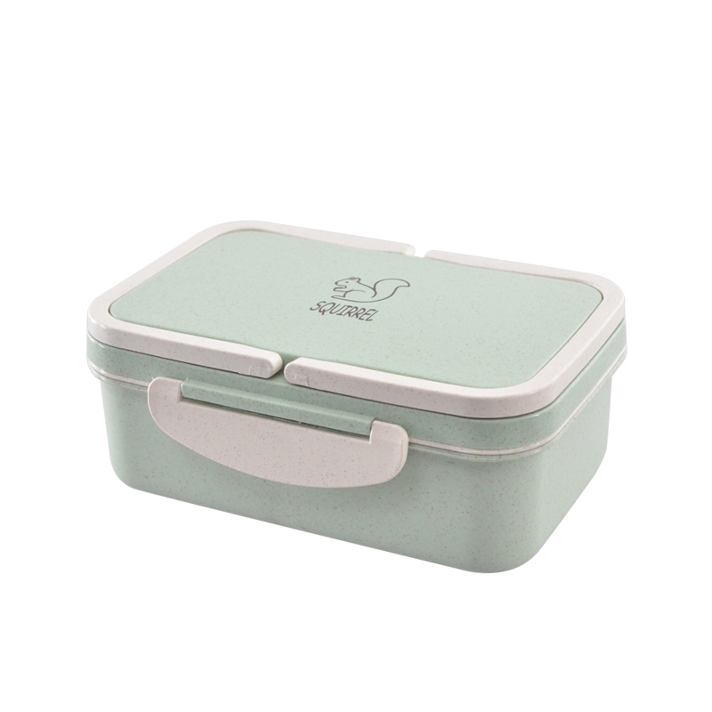 รั่วซึมพร้อม 3 ช่อง BPA ฟรี Bento กล่องอาหารกลางวันสำหรับเด็ก