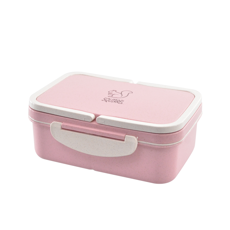 รั่วซึมพร้อม 3 ช่อง BPA ฟรี Bento กล่องอาหารกลางวันสำหรับเด็ก