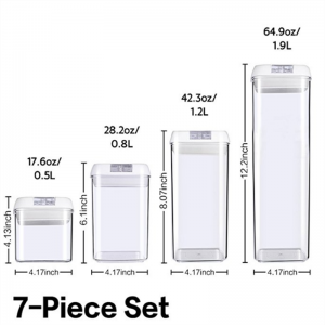 ชุดภาชนะเก็บอาหารสุญญากาศสำหรับเก็บอาหาร 12 ชิ้น