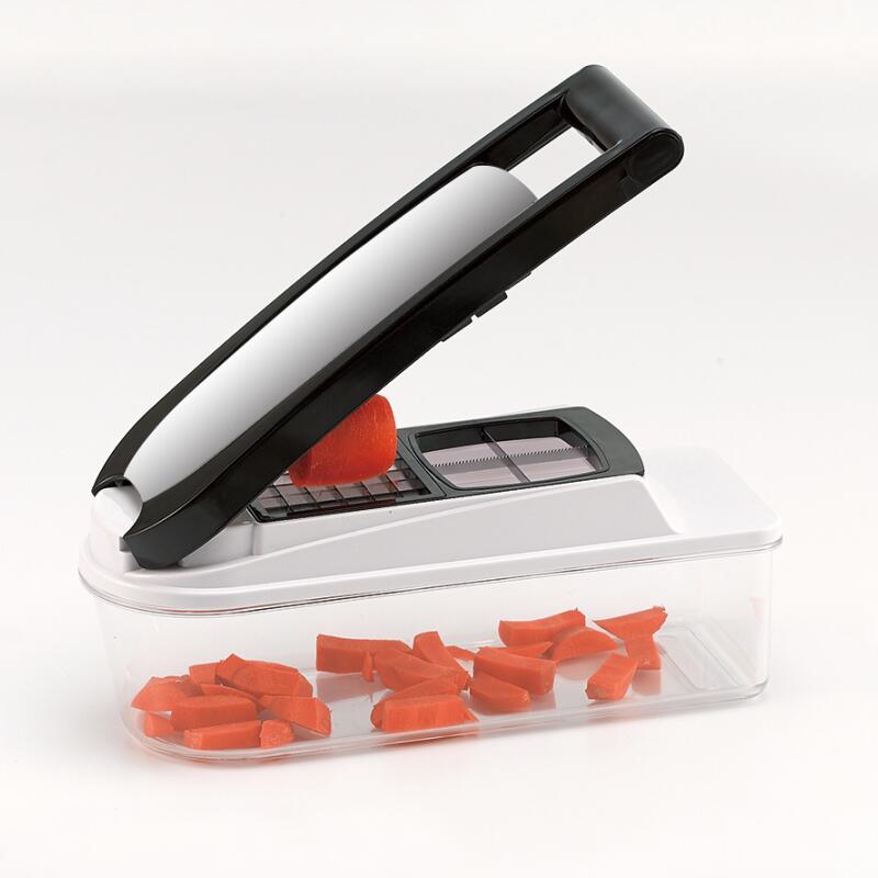 4IN 1 Chopper ผักแมนเดอร์สไลเดอร์ - บรรจุภัณฑ์แก้ว Spiralizer ที่หั่นผัก Dicer