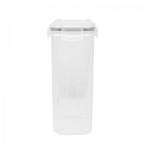 2 ชิ้น 4 ล็อคด้านข้าง Airtight แห้งซีเรียลภาชนะที่เก็บรักษาอาหารชุด