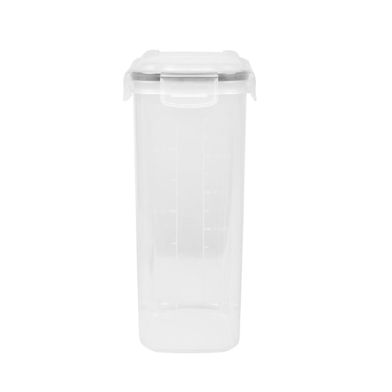 2 ชิ้น 4 ล็อคด้านข้าง Airtight แห้งซีเรียลภาชนะที่เก็บรักษาอาหารชุด