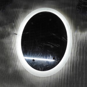 สหภาพยุโรปและสหรัฐอเมริกาไฟส่องสว่าง LED Backed Bathroom Mirror - ENE-AL-117