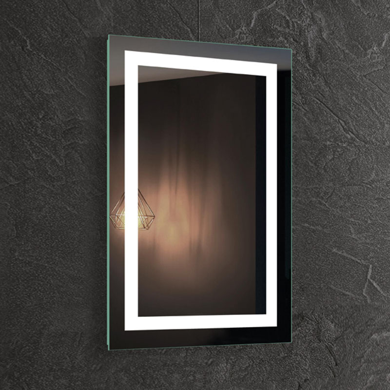 สหภาพยุโรปและสหรัฐอเมริกาไฟส่องสว่าง LED Backed Bathroom Mirror - ENE-AL-101