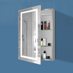 สหภาพยุโรปและสหรัฐอเมริกาสุดหรู LED Lighted Backlit ตู้ยากระจกห้องน้ำ -ENE-AC-101