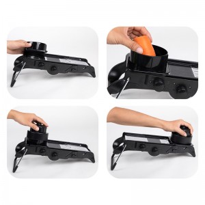 เครื่องตัดพิณปรับได้พร้อมเครื่องหั่นผัก Spiralizer สำหรับห้องครัว