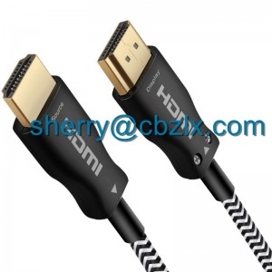 สาย HDMI 2.0 ใยแก้วนำแสง HDMI 4 พัน 60 เฮิร์ตสาย HDMI 4 พัน 3d สำหรับ HDR ทีวีจอแอลซีดีแล็ปท็อป PS3 โปรเจคเตอร์คำนวณ 15 เมตร 30 เมตร 50 เมตร 100 เมตร