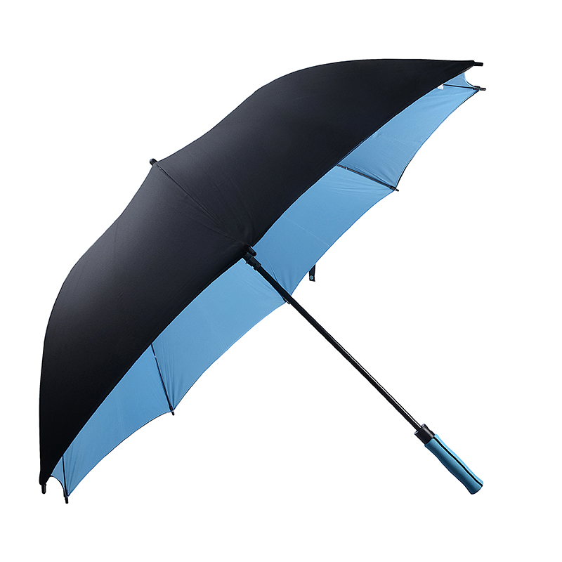 สองชั้นลมทนฝนมั่นคง Cutomized พิมพ์โลโก้ร่มกอล์ฟ