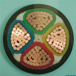 0.6 / 1kv สายไฟ xlpe หุ้มฉนวน 4C 25mm2 4C 16mm2 สำหรับ IEC60502