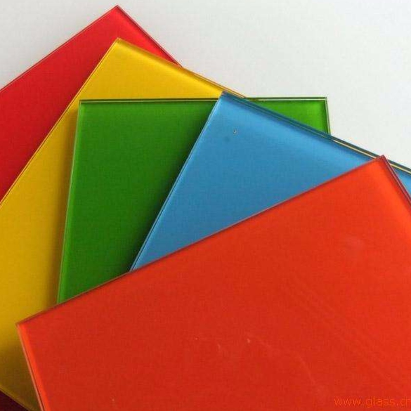 กระจกนิรภัยลามิเนตเคลือบสี
