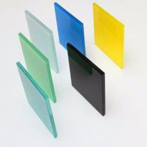 กระจกนิรภัยลามิเนตเคลือบสี