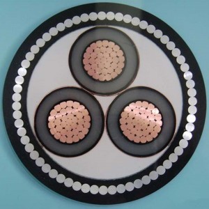 1-30KV 6 มิลลิเมตร 3 Core Swa สายเคเบิลหุ้มเกราะ IEC60502, SANS 1339, BS 6622, AS / NZS1429.1, NFC 33226, CSA C 68.5