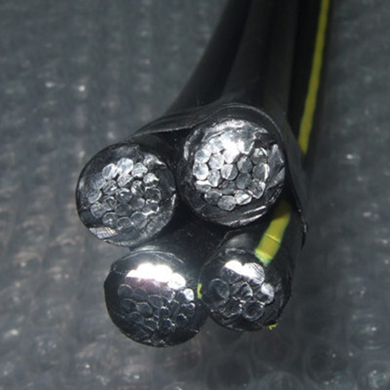 4x16mm ABC 4core มัดสาย Xlpe อลูมิเนียมอากาศ / อลูมิเนียม Quadruplex เคเบิล