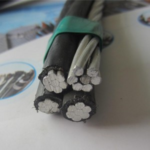 ผู้ผลิตสายเคเบิล ABC อลูมิเนียมควั่น 4 แกน abc สายเคเบิลบิด