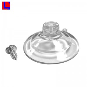 ยางสูญญากาศโปร่งใส pvc ถ้วยดูดด้วยสกรู